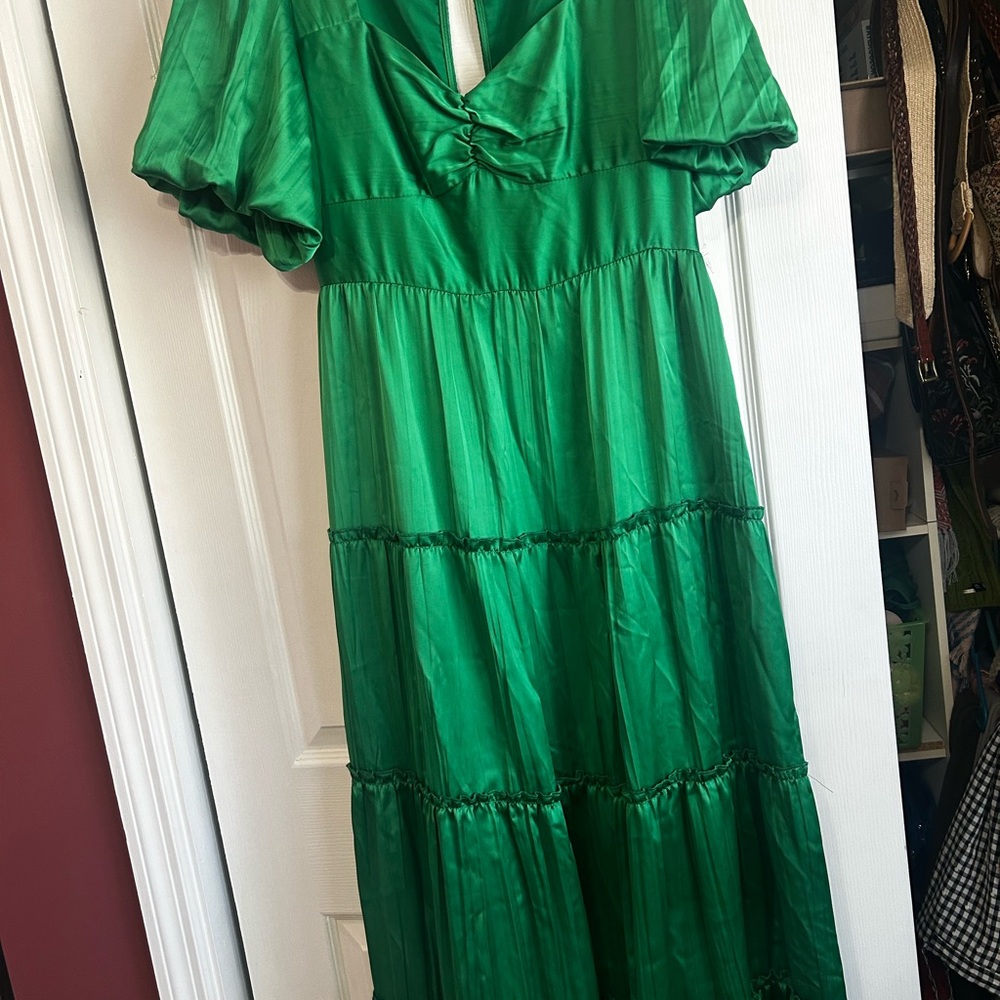 Vibrant Green Maxi Dress